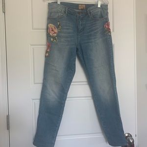 Driftwood embroidered pants